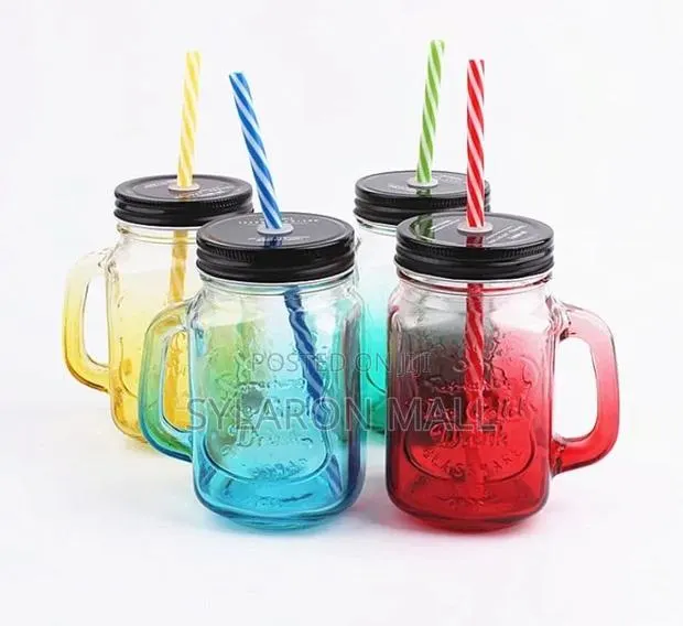 Rainbow Mason Jar Sippers (With Straw) · Photo 1