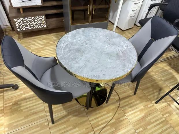 Modern 2-Seater Dining Set – Elegant Marble Finish · Photo 1