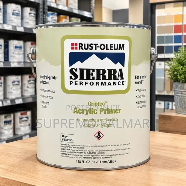Griptec Acrylic Primer 1 Gallon – Gray Industrial Coating · Photo 1