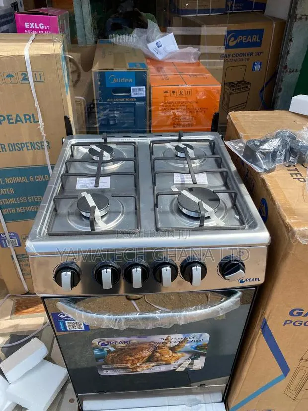 Cast Iron Top Pearl 50x50cm Gas Stove With Oven and Grill · Photo 1