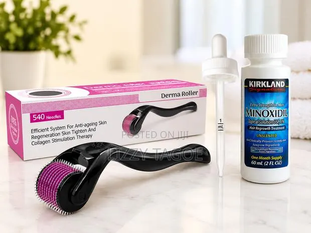 Kirkland Minoxidil + Derma Roller (Hair and Beard Growth) · Photo 1
