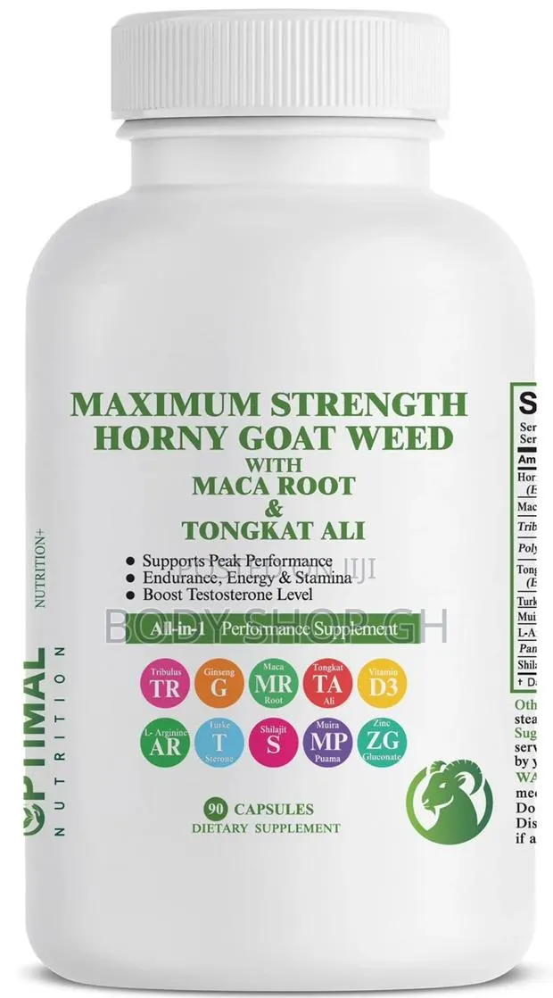 Horny Goat Weed +Maca + Tongkat Ali for Performance, Stamina · Photo 1