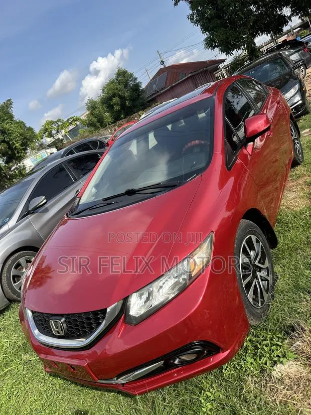 Honda Civic EX 4dr Sedan (1.8L 4cyl CVT) 2015 Red · Photo 1