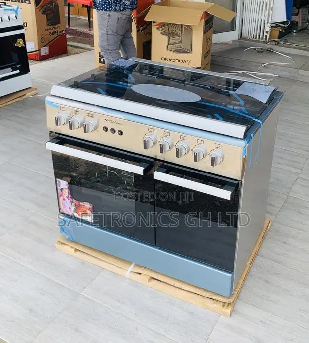 Exclusive New Midea 90×60 5 Gas Cooker Grill Rotisserie Auto Ignition, · Photo 1