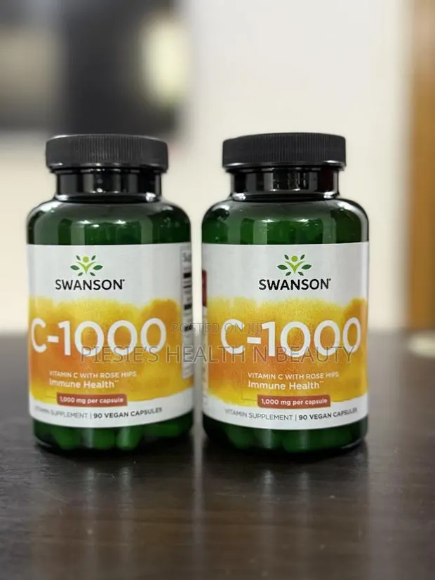 Swanson Vitamin C With Rosehips Immune System Support,1000mg 90s · Photo 1