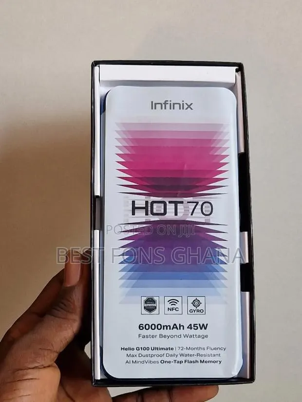 New Infinix Hot 70 128 GB Blue · Photo 1