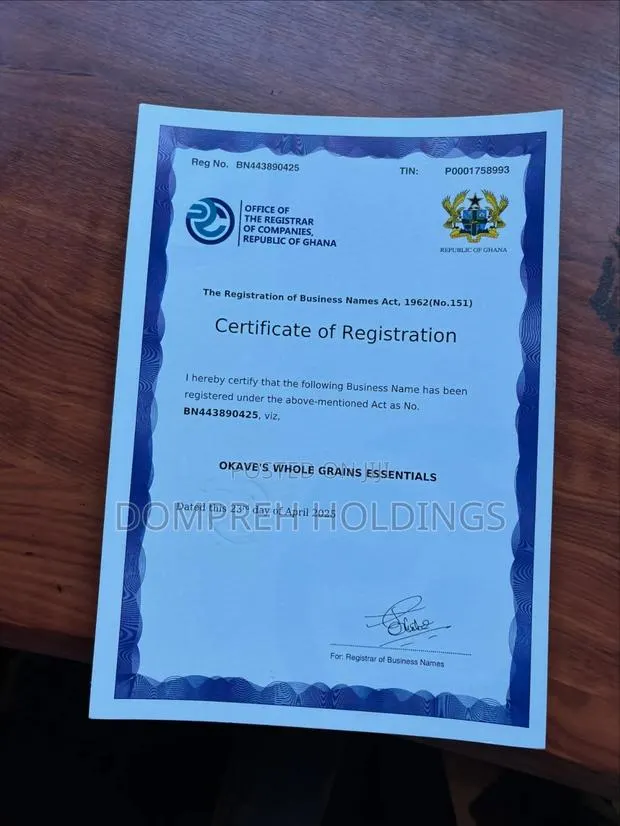 Business Name Registration Certificates · Photo 4