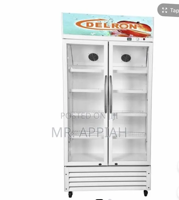 Fast Chilling Delron 553liters 2 Door Electric Display Fridge(White) · Photo 1