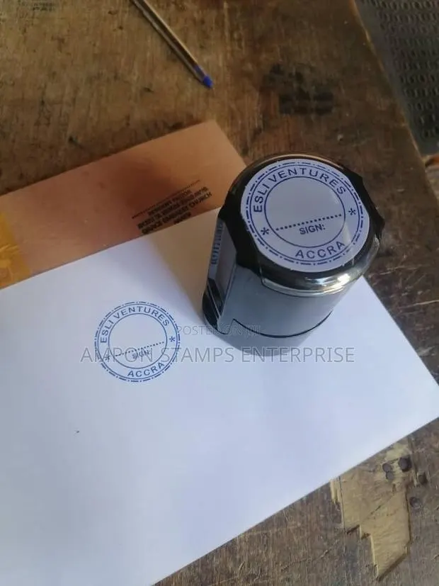 Self Ink Round Stamp · Photo 1