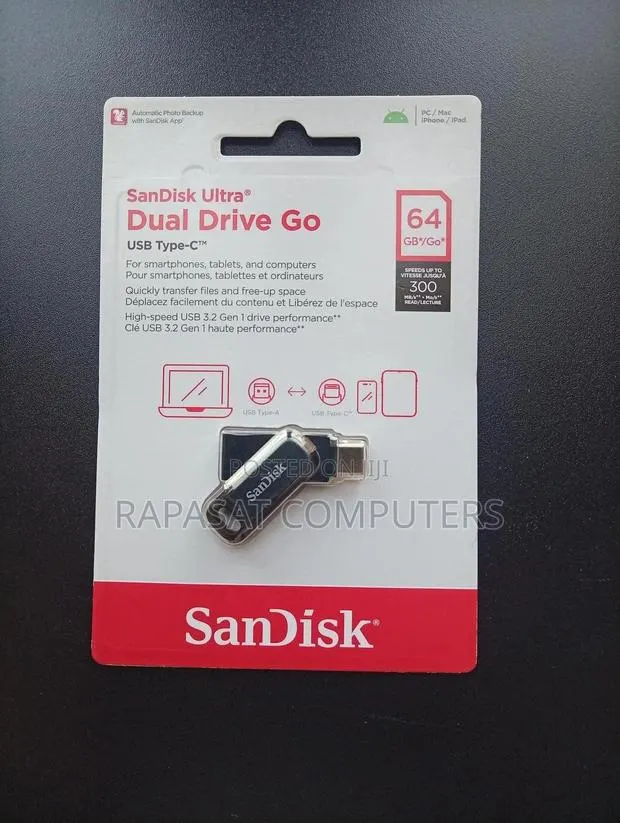 Sandisk 64gb Ultra Dual Drive USB Type C Flash Drive · Photo 1