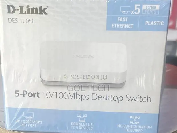 D-Link 5-Port 10/100Mbps Desktop Switch · Photo 1