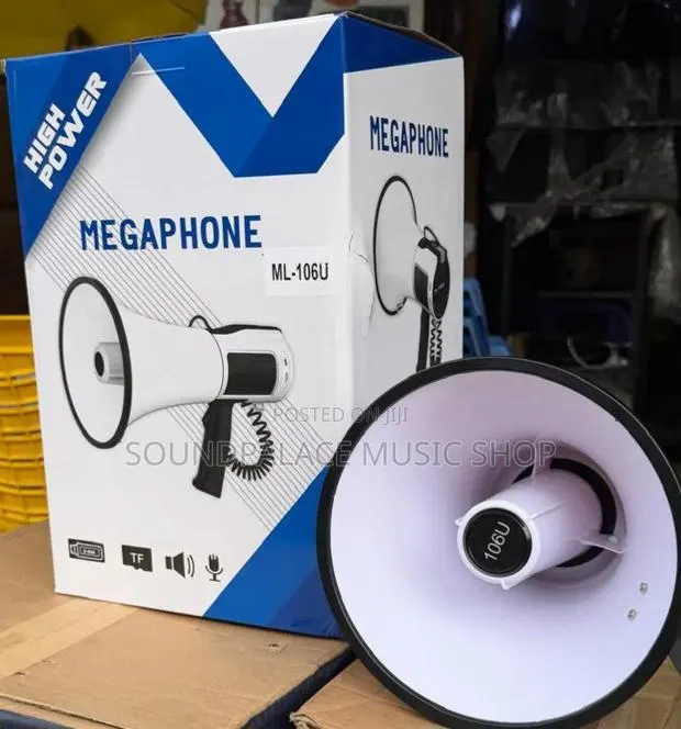 High Power Megaphone (Model Ml-106u) Features a Detachable Microphone · Photo 1