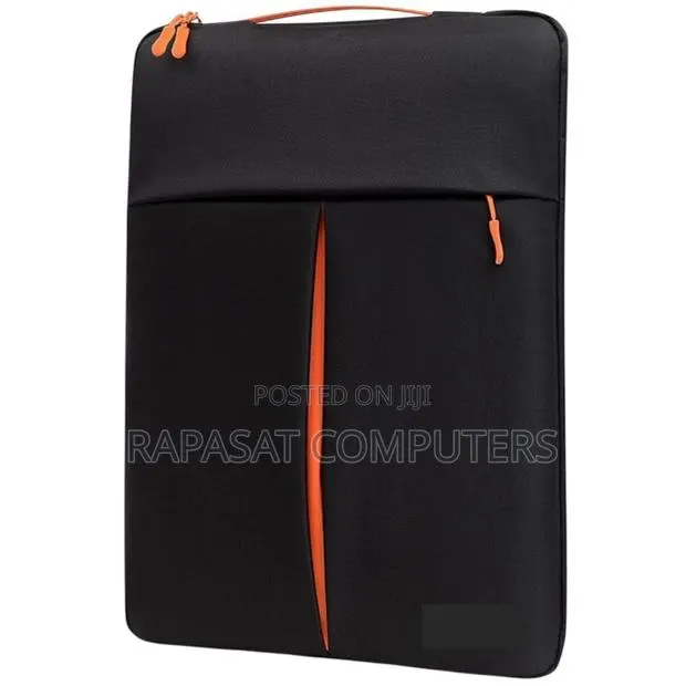 New 15.6" 14" 13" 8944 (Black Orange-Zips Handle) Laptop Sleeve Bag · Photo 1