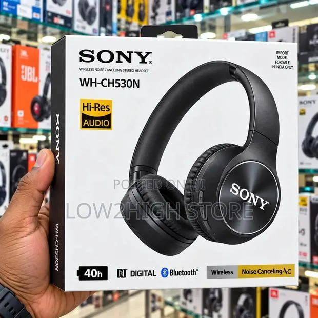 Sony WH-CH530N Wireless Noise Cancelling
Headphones - Low2High · Photo 1