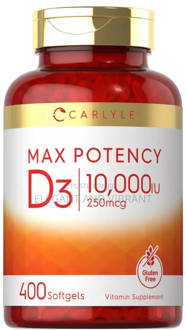 Vitamin D3 10000 Iu 400 Softgels | Value Size | Max Potency · Photo 1