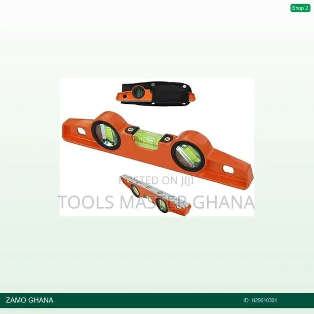 Aluminium Pocket Level Orange 250mm 10inch - H · Photo 1