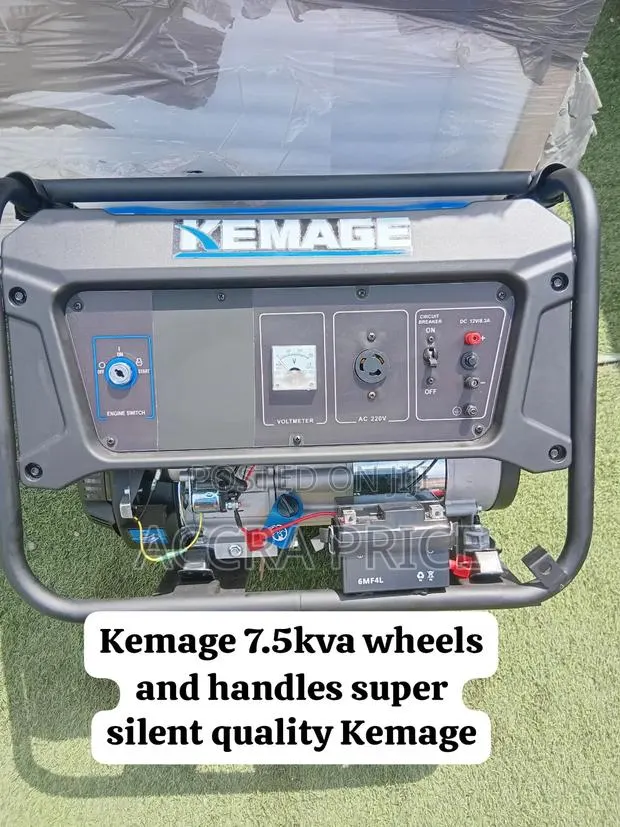 Kemage 7.5kVA Easy-Mobility Generator Smooth Movement, Reliable Power · Photo 1