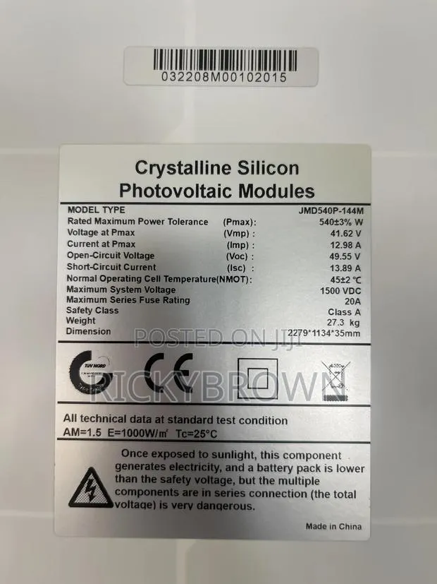 540watts Monocrystalline Solar Panels · Photo 2