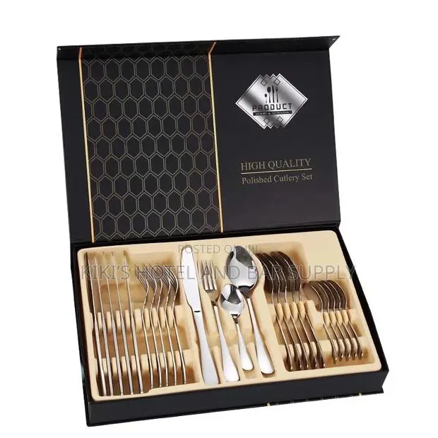 24pcs Stainless Steel Cutlery Set · Photo 1