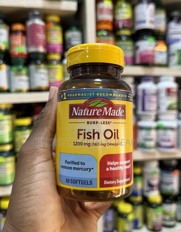 Nature Made Burp Less Fish Oil 1200 Mg Softgels, Fish Oil, 60 Count · Photo 1