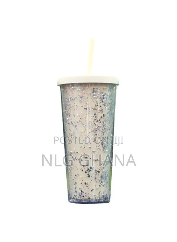 710ml Sequins Decor as Cold Drink Cup Double Wall. · Photo 1