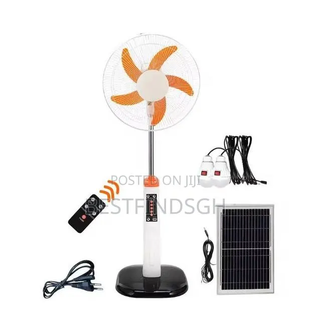 Rechargeable Solar Standing Fan · Photo 1