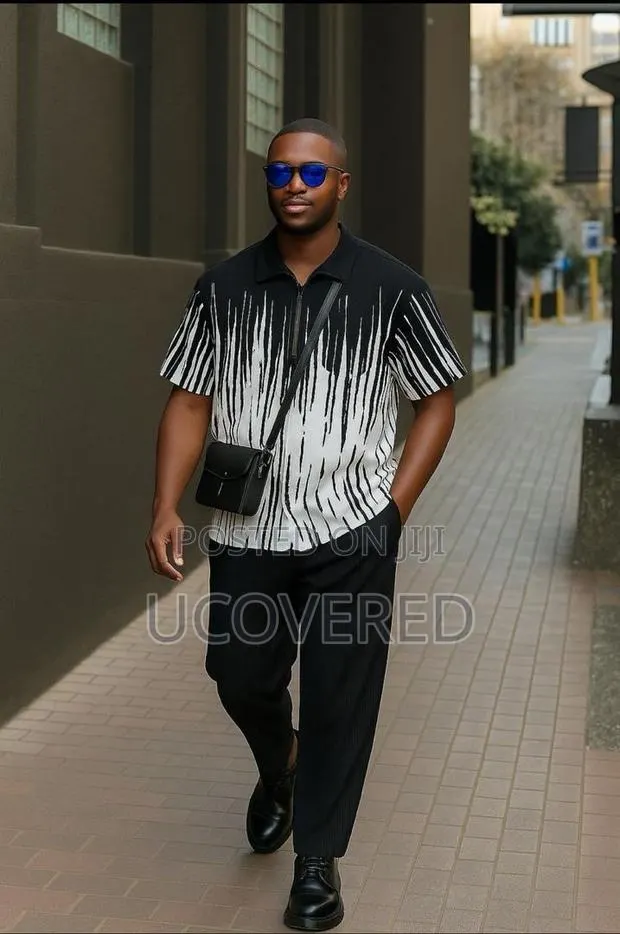 Men’S 2 Piece Top and Down Beach Vacation Outfit Pants · Photo 1