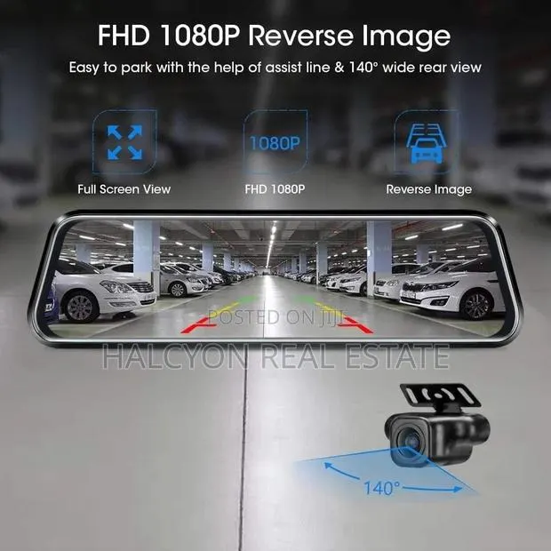 Dash Cam Mirror GPS Car Rearview Dual Camera Night Vision G-Sensor · Photo 1