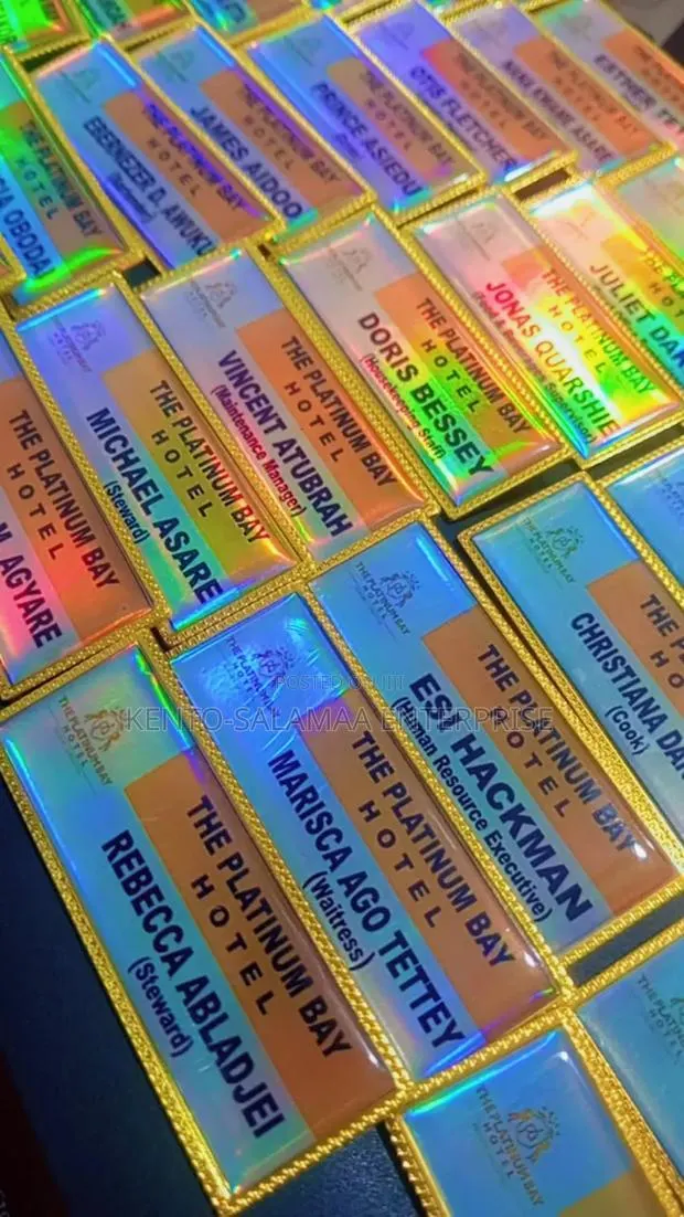 Premium Crystal Name Tag · Photo 1