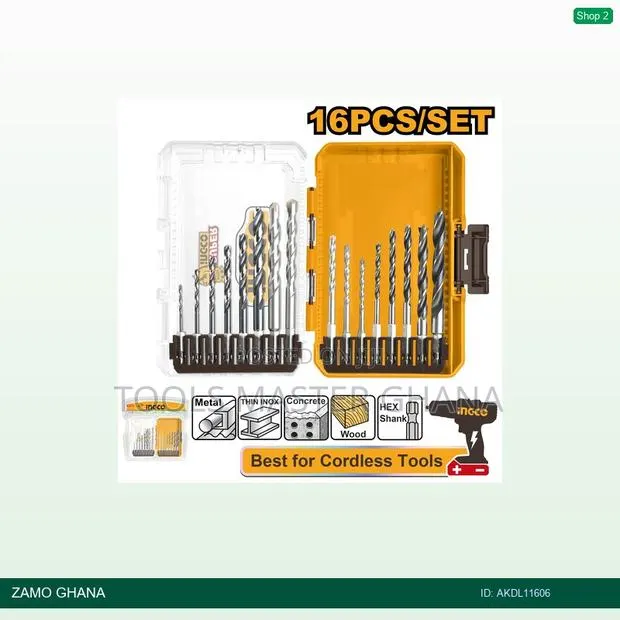 16 PCS Metal, Multifunction Drill, and Wood Drill Bits - Akdl11606 · Photo 1