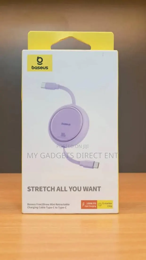 Baseus Free2draw Mini Retractable Charging Cable C to C · Photo 1