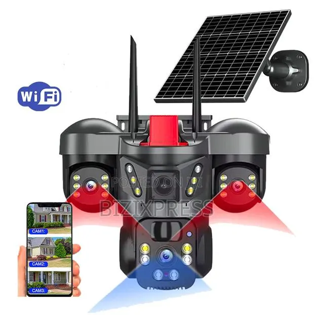 3 Lens Solar Wifi Camera · Photo 1
