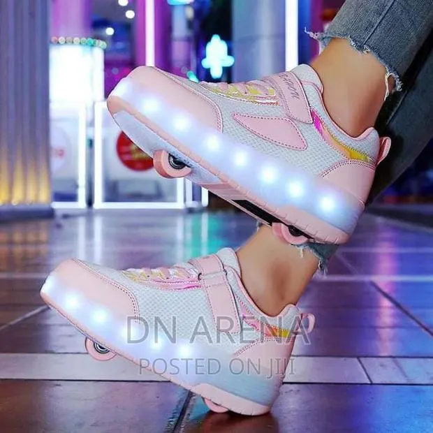 Skating Shoes With Roller Wheels and Custom LED Light 00 · Photo 1