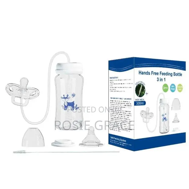 3-in-1 Hands Free Anti-Colic 240ml Feeding Bottle · Photo 4