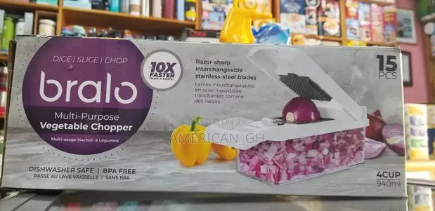 Bralo Multi-Purpose Vegetable Chopper 15 Pieces 7 Blades · Photo 1