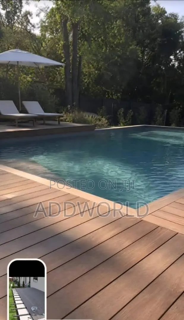 Quality 3D WPC Embossed Decking Pool and Floors · Photo 1