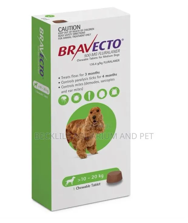 Bravecto Chewable Tablet ( 20 - G) · Photo 1