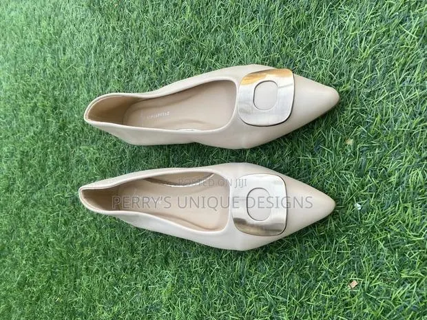 Champagne Luxe Buckle Flats · Photo 1