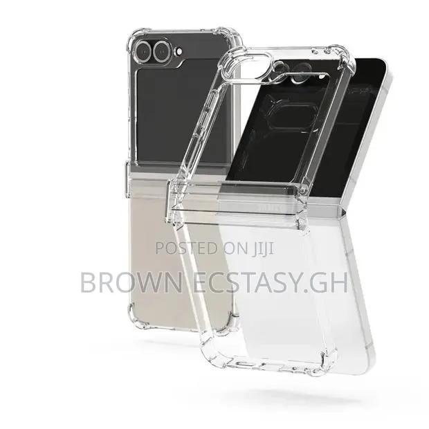 Galaxy ZFlip 5/ ZFlip 6/Flip 7 Fe Soft Gel Transparent Case With Hinge · Photo 1