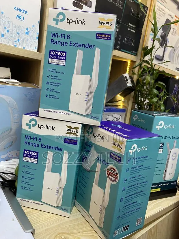 TP-Link AX1500 WiFi 6 Extender, Up to 1500Mbps, Next-Gen Dual Band · Photo 1
