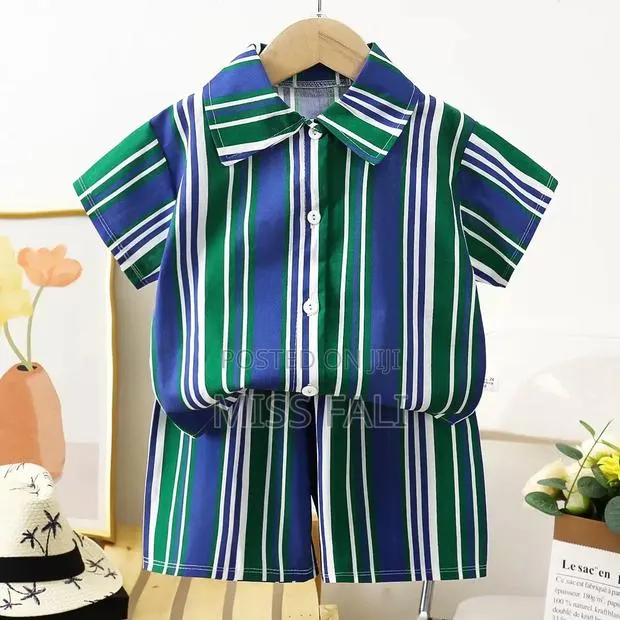Blue and Green Stripe Co-Ords. 12-14Years · Photo 3