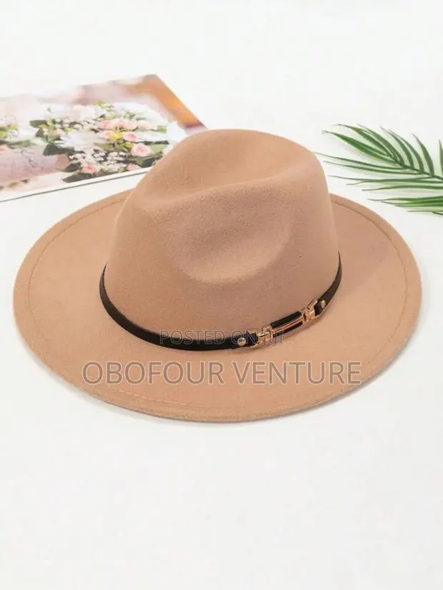 Angel Premium Fedora Hat (Brown) · Photo 1