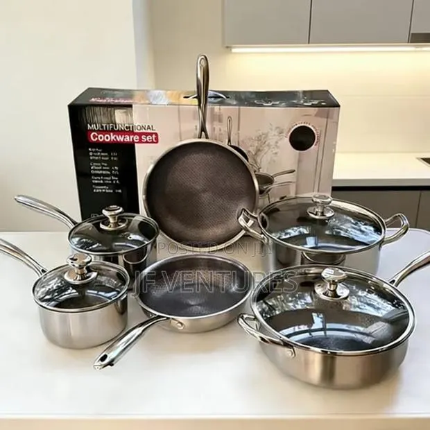 10pc Stainless Steel Multifunctional Cookware Set · Photo 1