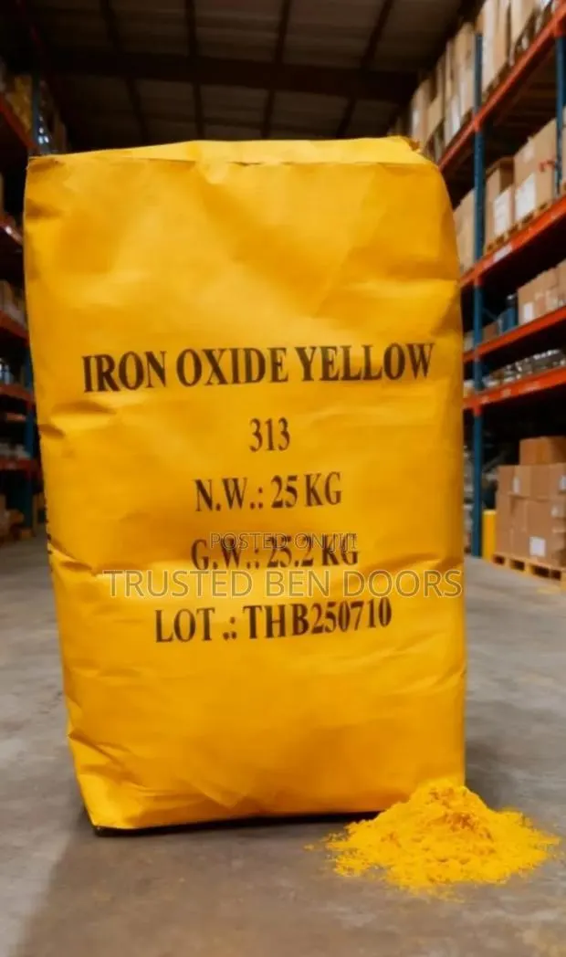 Yellow Pigment Iron Oxide For Paint Making And Construction Work 25kg · Photo 1