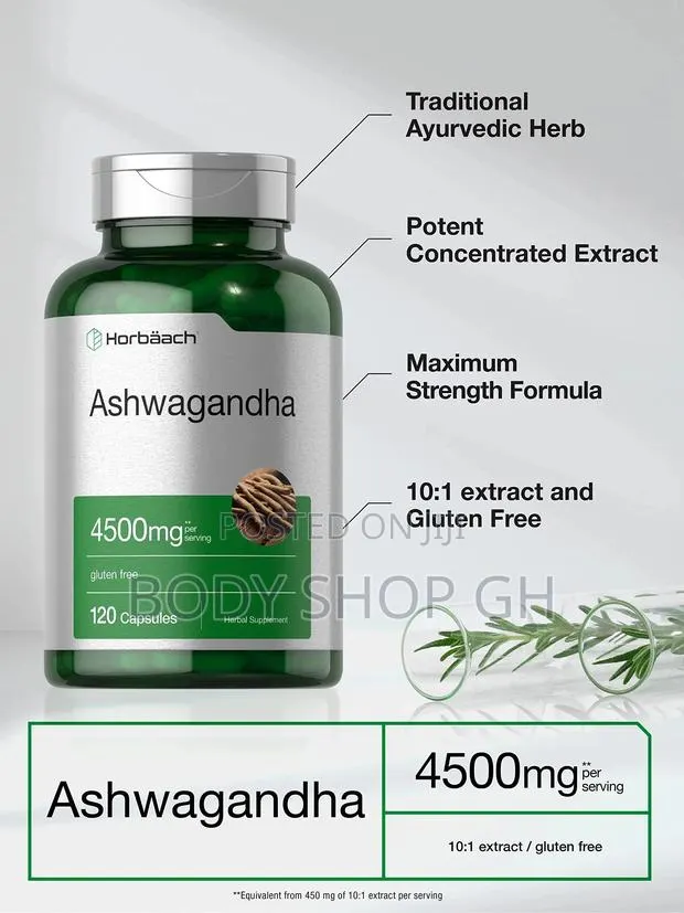 Ashwagandha Capsules - 120 Count | Maximum Strength · Photo 1