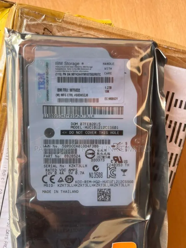 Ibm 1.2tb Sas Server HDD (Model : Huc101212css601) · Photo 1