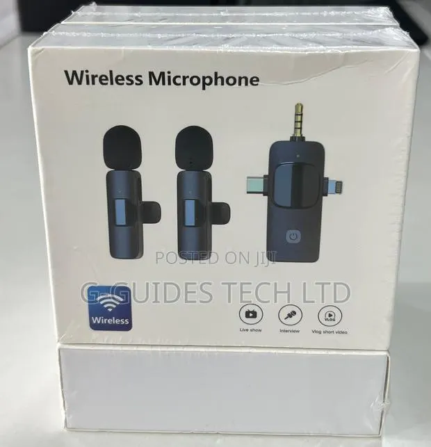 3 in 1 Wireless Lavalier Microphone for iPhone/Android/3.5mm · Photo 1