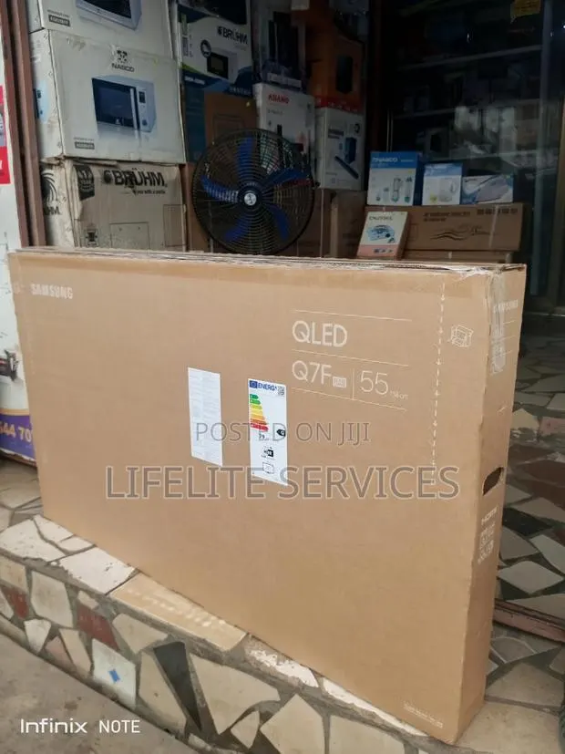 Samsung 55" Q7f Qled Smart TV - Free Delivery Within Accra · Photo 1