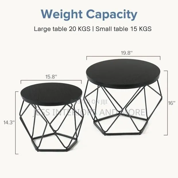 Coffee Table Set of 2, Nesting Side Tables for Living Room · Photo 1