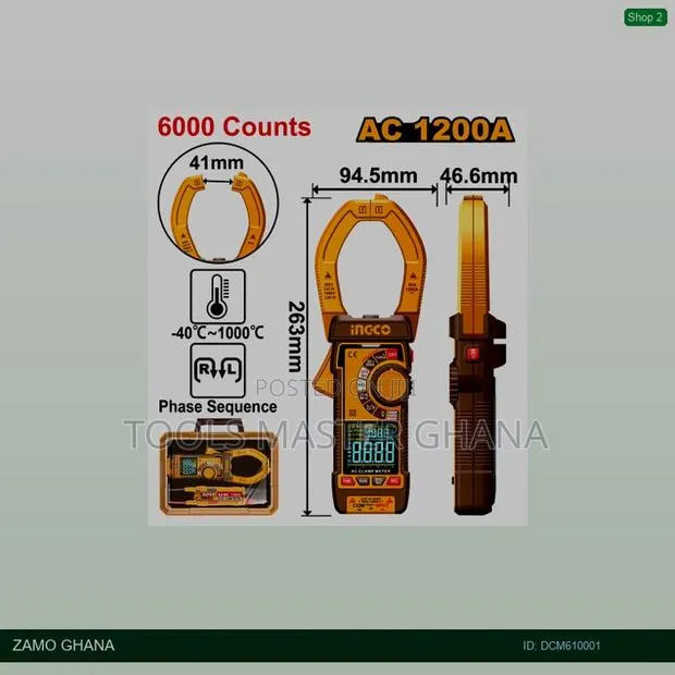 Digital Ac Clamp - Dcm610001 · Photo 1